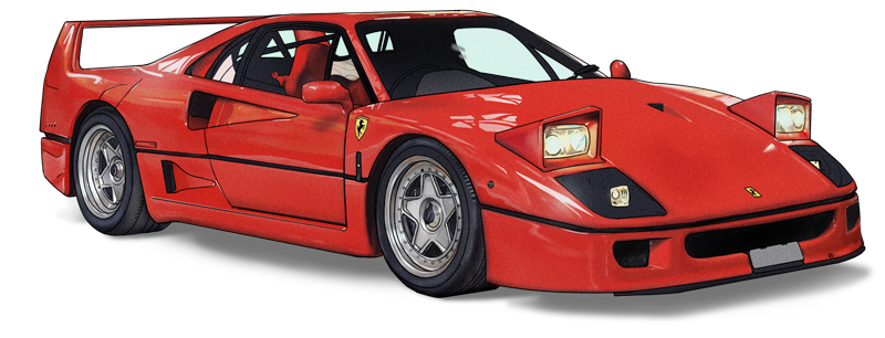 Ferrari-F40-abbaye-de-villeneuve